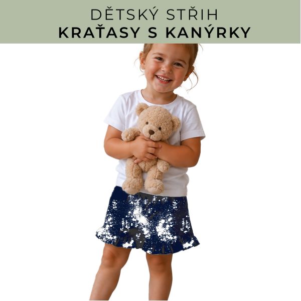 Dětský střih - Kraťásky s kanýrkem