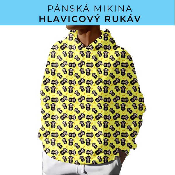 PÁNSKÝ střih - mikina s kapucí
