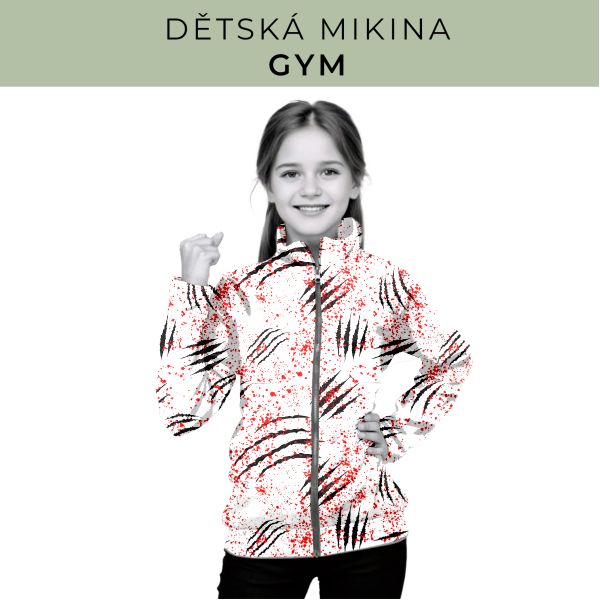 Dětská střih - mikina GYM