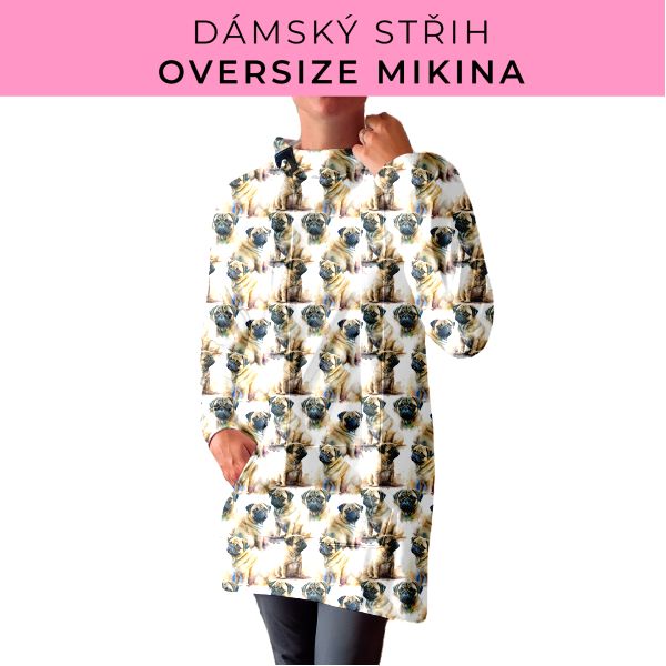 DÁMSKÝ střih - Oversize mikina
