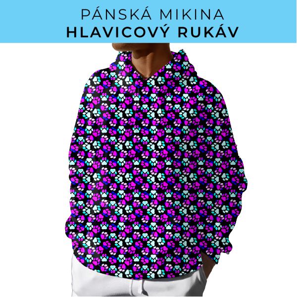 PÁNSKÝ střih - mikina s kapucí