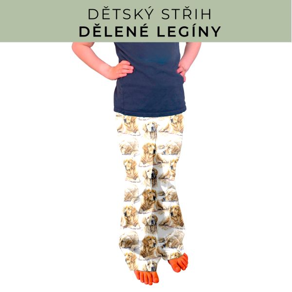 Dětský střih - Dělené legíny