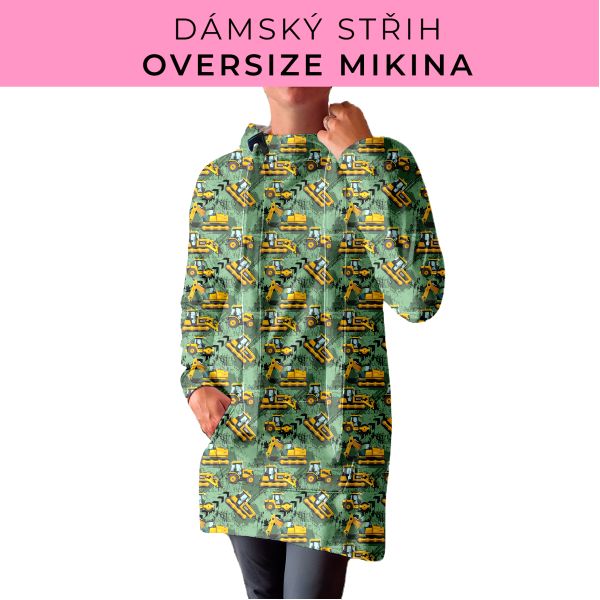 DÁMSKÝ střih - Oversize mikina