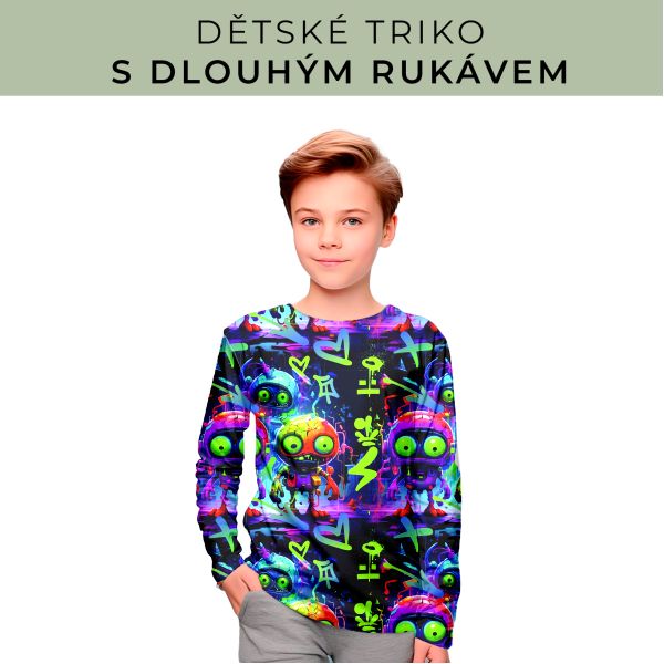 DĚTSKÝ střih - triko dlouhý rukáv