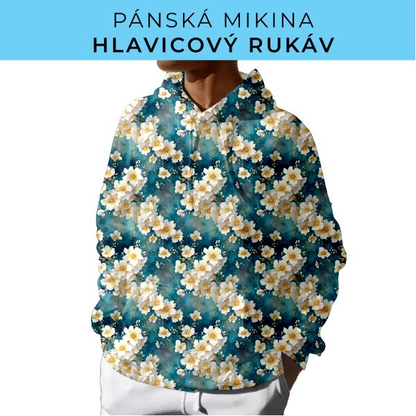 PÁNSKÝ střih - mikina s kapucí