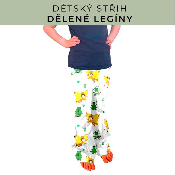 Dětský střih - Dělené legíny