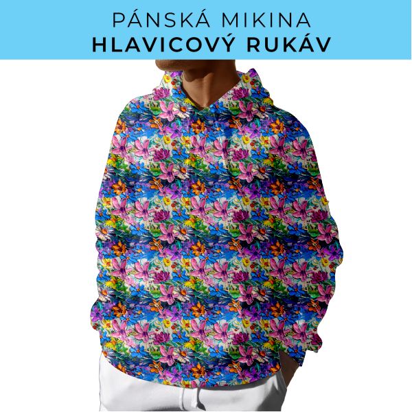 PÁNSKÝ střih - mikina s kapucí