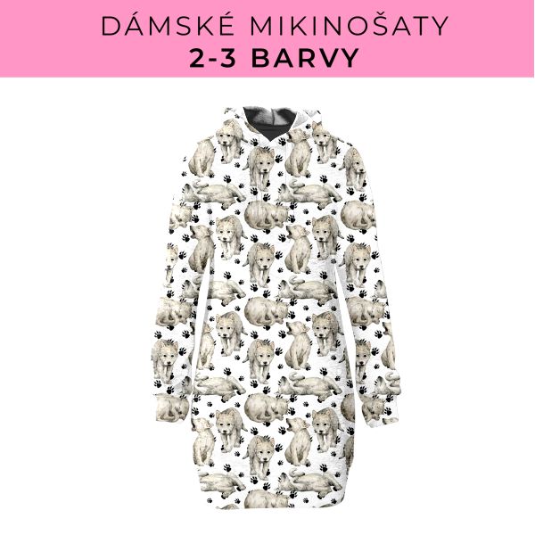 DÁMSKÝ střih - Mikinošaty 2-3 barvy