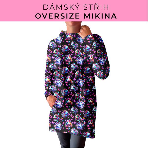 DÁMSKÝ střih - Oversize mikina