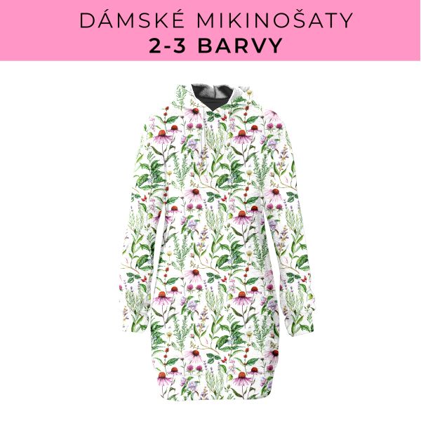 DÁMSKÝ střih - Mikinošaty 2-3 barvy