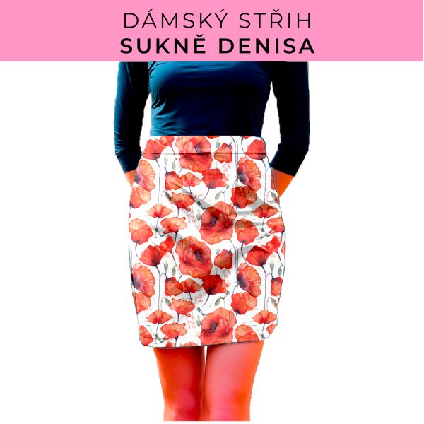 Dámský střih - Dámská sukně Denisa