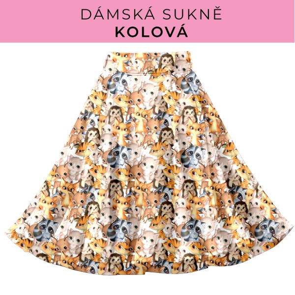 DÁMSKÝ střih - Kolová sukně