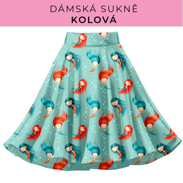 DÁMSKÝ střih - Kolová sukně