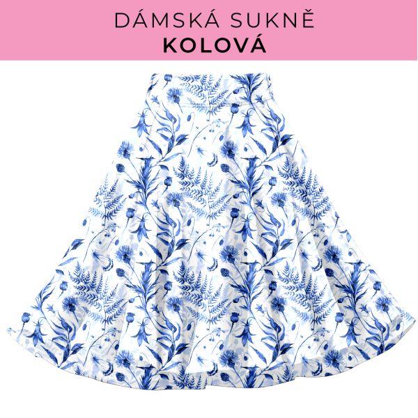 DÁMSKÝ střih - Kolová sukně