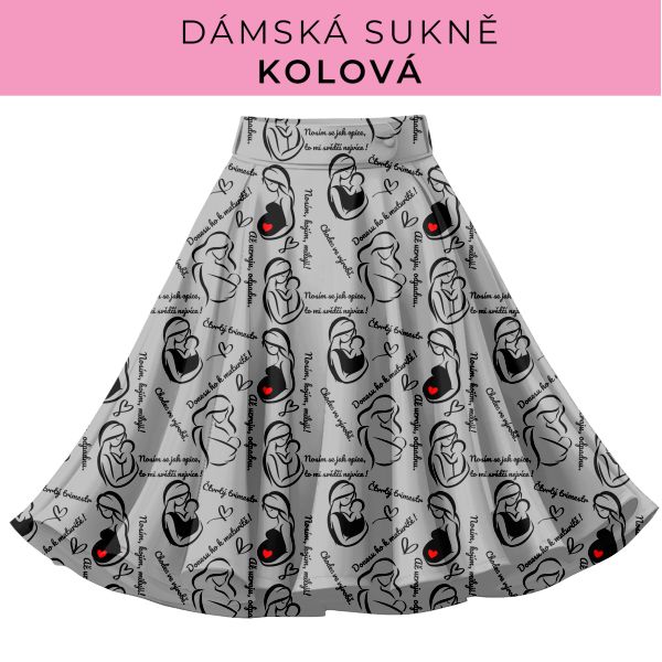 DÁMSKÝ střih - Kolová sukně