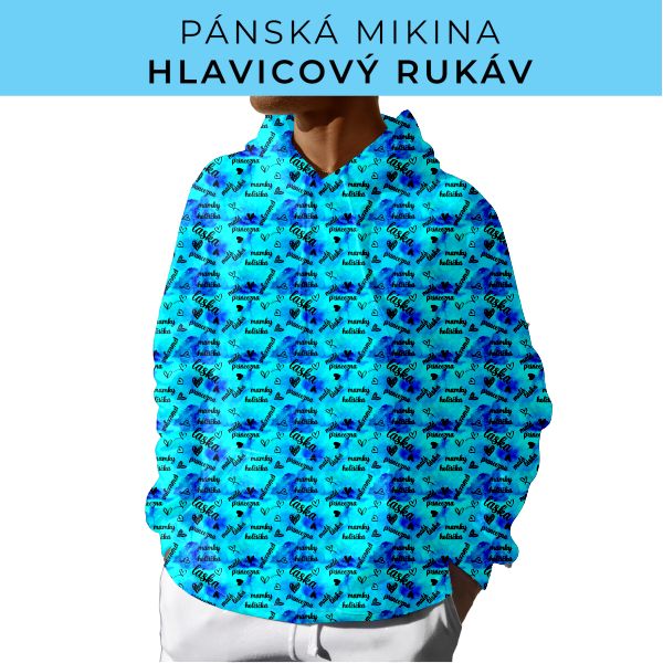 PÁNSKÝ střih - mikina s kapucí