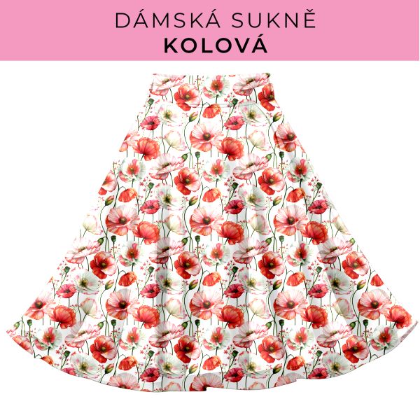 DÁMSKÝ střih - Kolová sukně