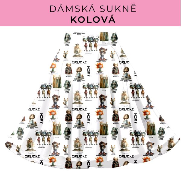 DÁMSKÝ střih - Kolová sukně