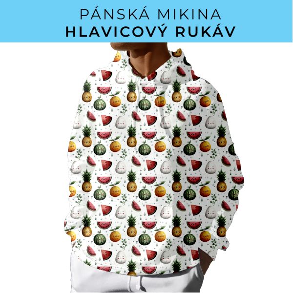 PÁNSKÝ střih - mikina s kapucí