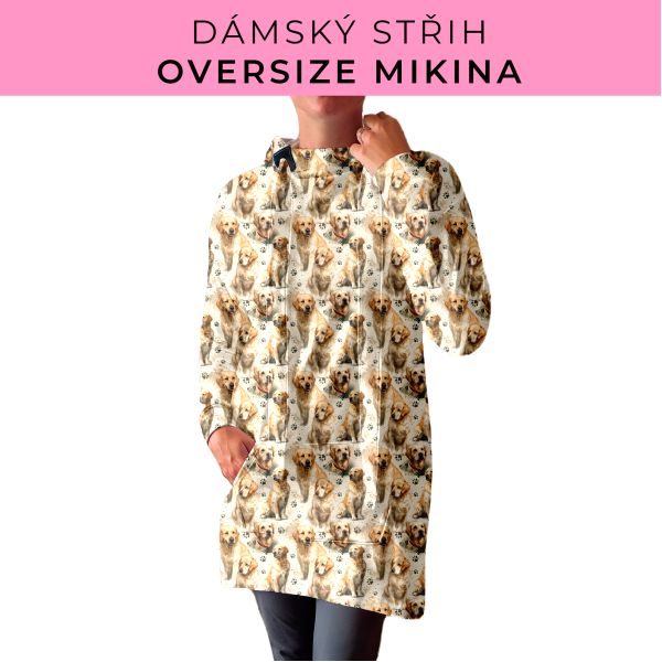 DÁMSKÝ střih - Oversize mikina