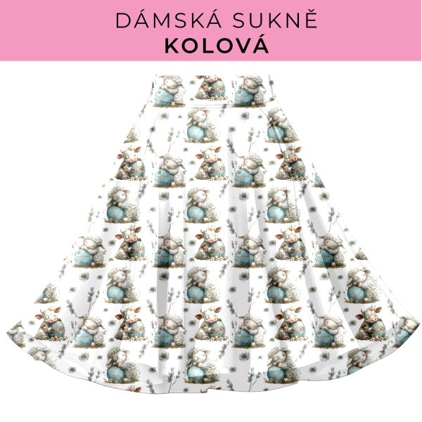DÁMSKÝ střih - Kolová sukně