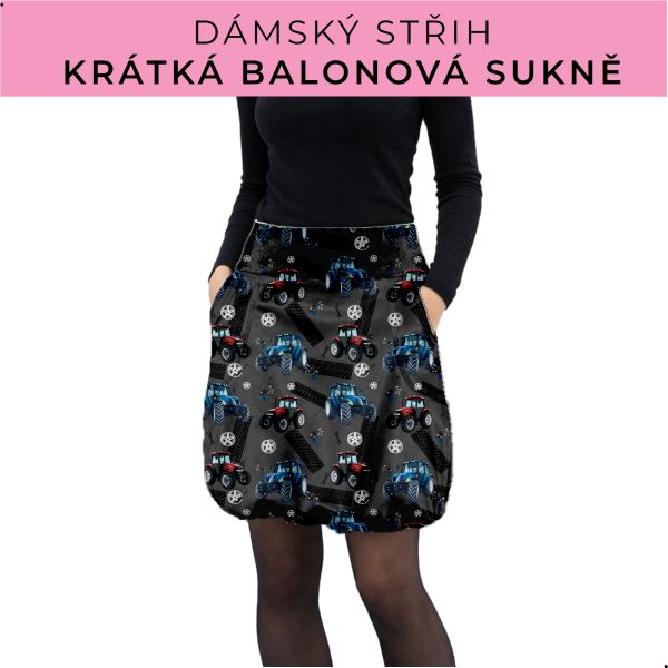Dámský střih - balonová krátká sukně