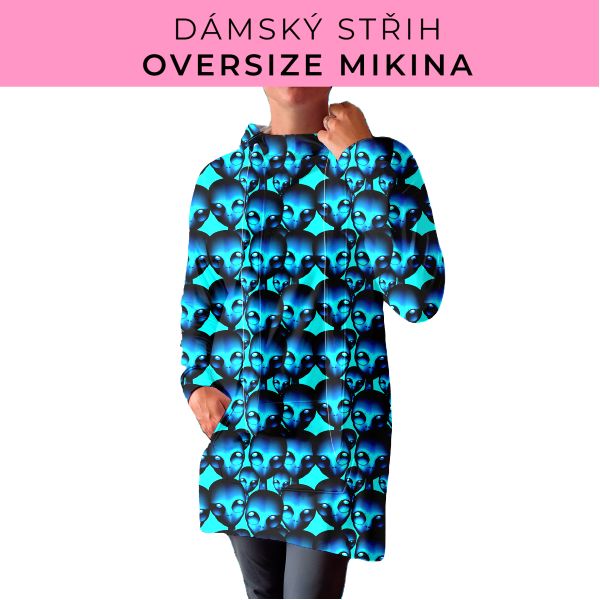 DÁMSKÝ střih - Oversize mikina