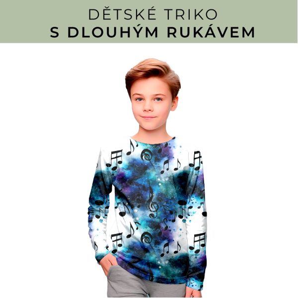 DĚTSKÝ střih - triko dlouhý rukáv