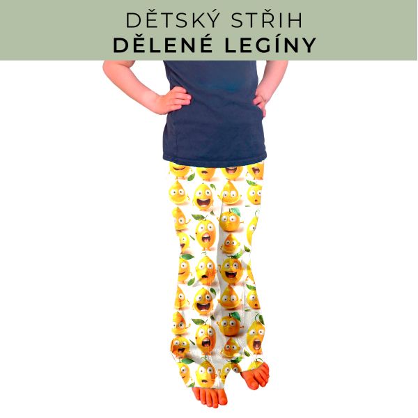 Dětský střih - Dělené legíny