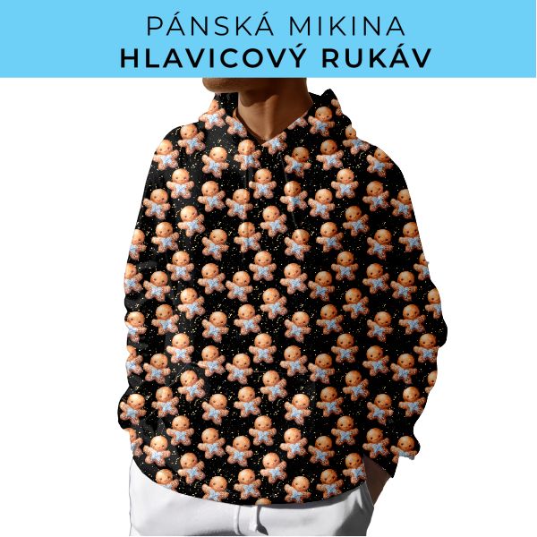 PÁNSKÝ střih - mikina s kapucí
