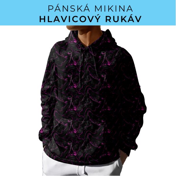 PÁNSKÝ střih - mikina s kapucí