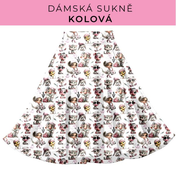 DÁMSKÝ střih - Kolová sukně
