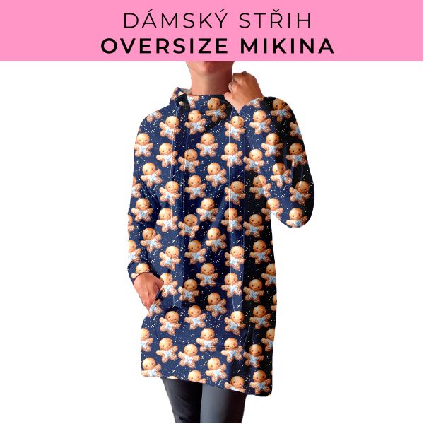 DÁMSKÝ střih - Oversize mikina