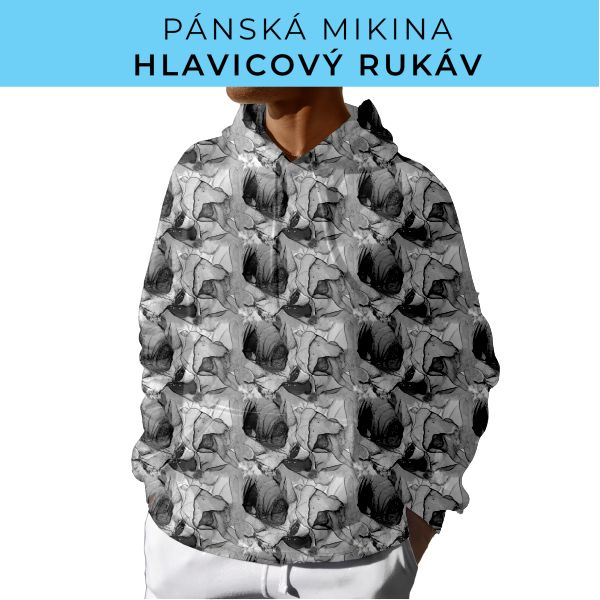 PÁNSKÝ střih - mikina s kapucí