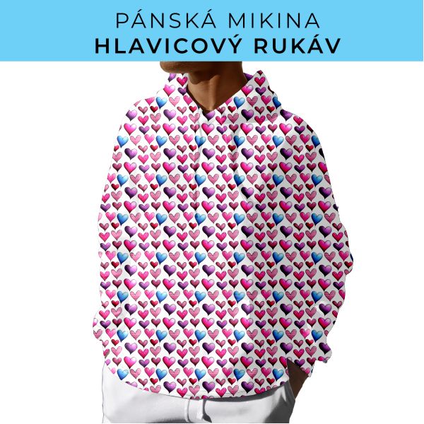 PÁNSKÝ střih - mikina s kapucí