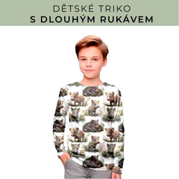 DĚTSKÝ střih - triko dlouhý rukáv