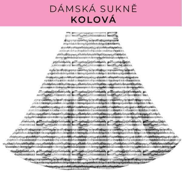 DÁMSKÝ střih - Kolová sukně