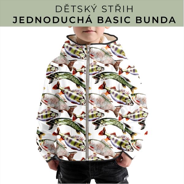 Dětský střih - jednoduchá dětská BASIC  bunda