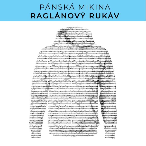 PÁNSKÝ střih - mikina raglan ZÁKLADNÍ s kapucí