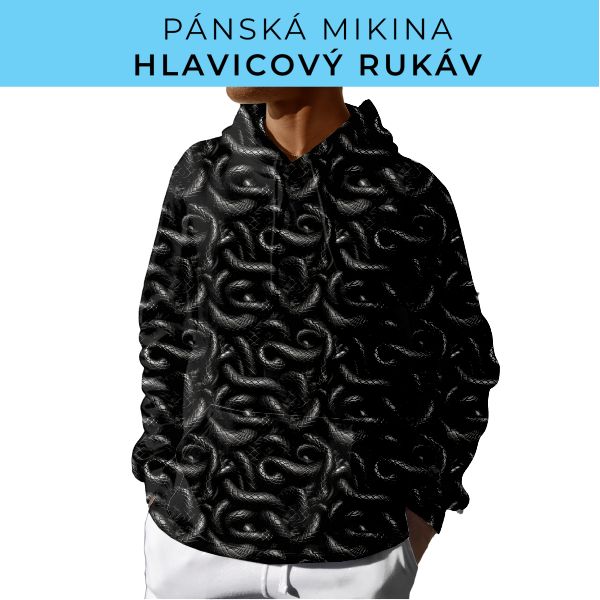 PÁNSKÝ střih - mikina s kapucí