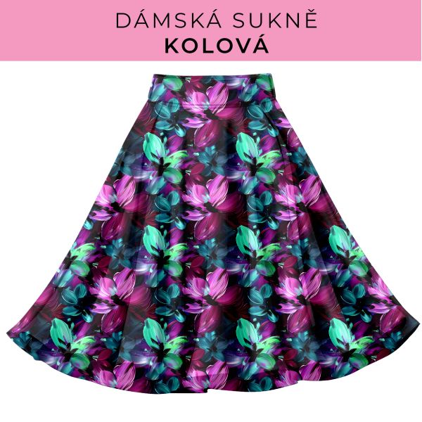 DÁMSKÝ střih - Kolová sukně