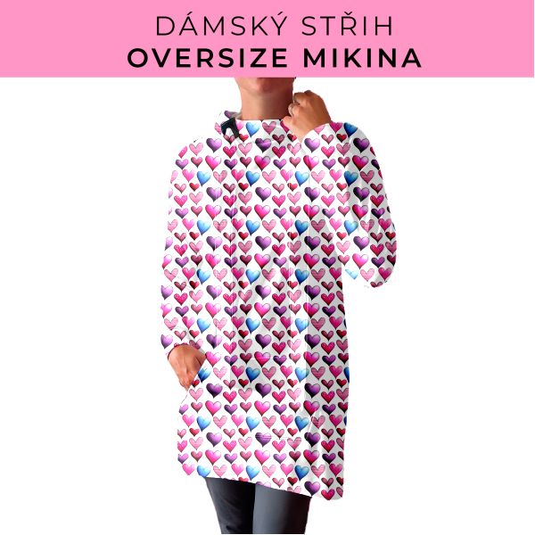 DÁMSKÝ střih - Oversize mikina