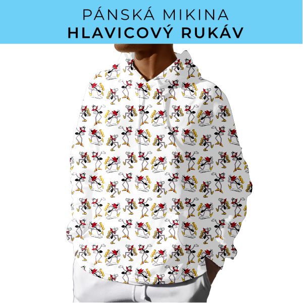 PÁNSKÝ střih - mikina s kapucí
