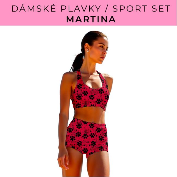 Dámský střih - plavky / sportovní set Martina