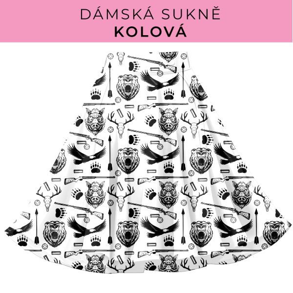 DÁMSKÝ střih - Kolová sukně