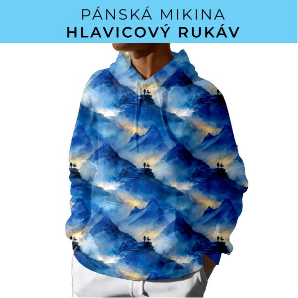 PÁNSKÝ střih - mikina s kapucí