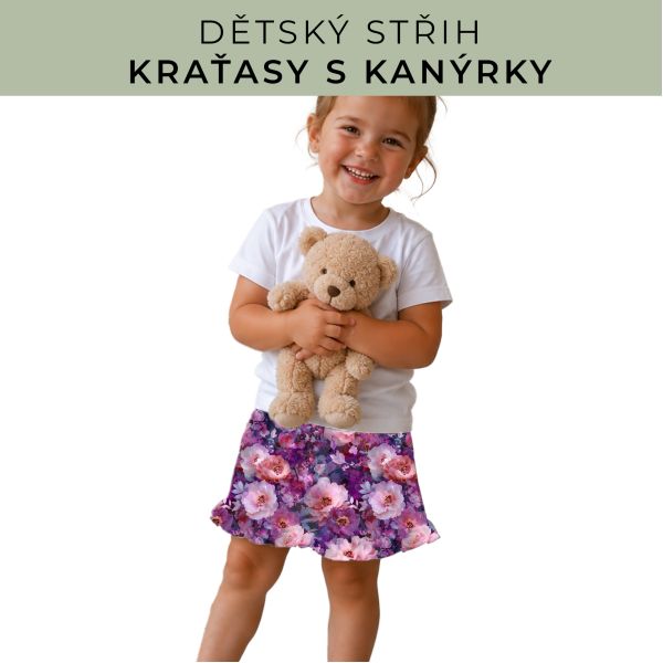 Dětský střih - Kraťásky s kanýrkem