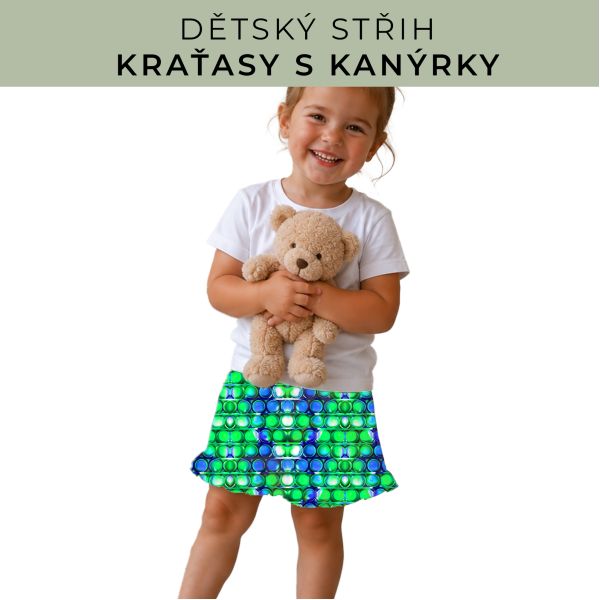 Dětský střih - Kraťásky s kanýrkem