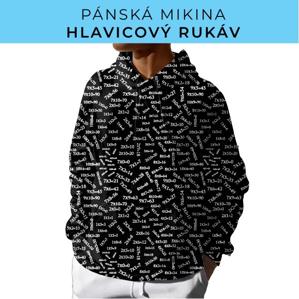 PÁNSKÝ střih - mikina s kapucí