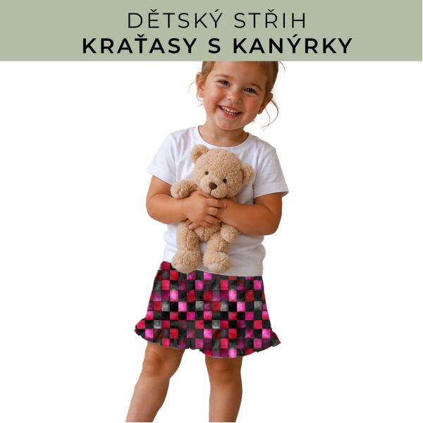 Dětský střih - Kraťásky s kanýrkem